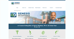 Desktop Screenshot of genesisortho.com